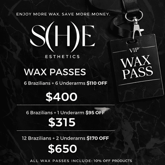 Brazilian Wax Pass Package 3 at She Esthetics LLC in Columbus, GA